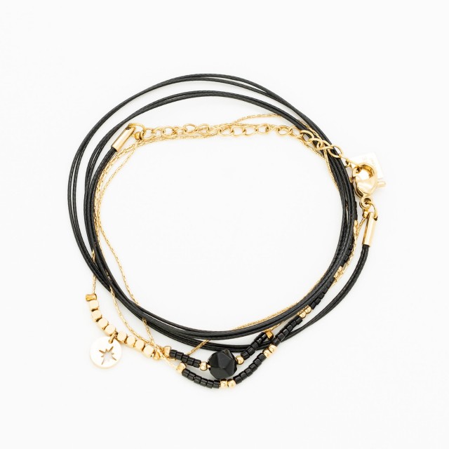 Stainless Steel Chain Bracelet Color:Black