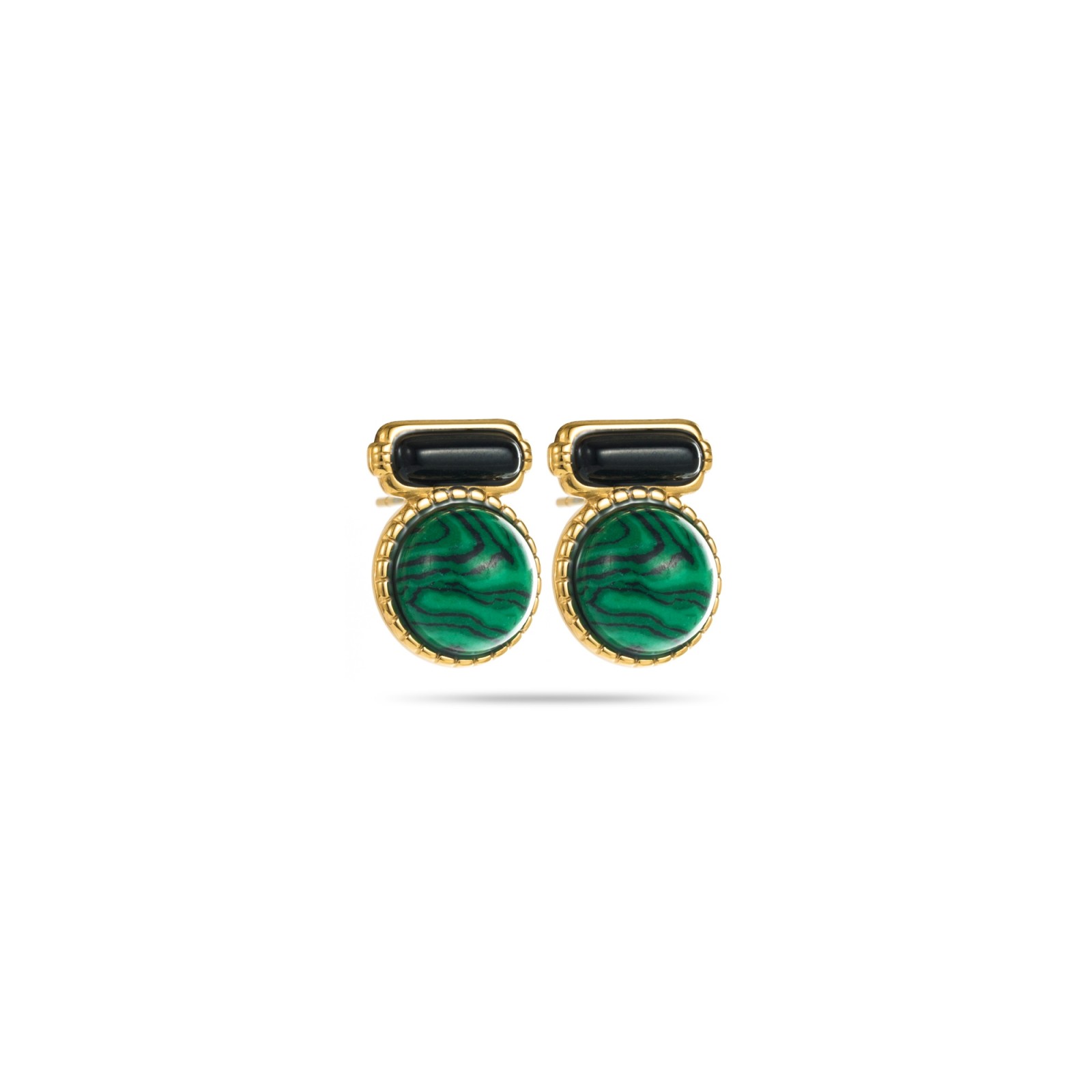 Stainless Steel Smart Earrings Color:Green