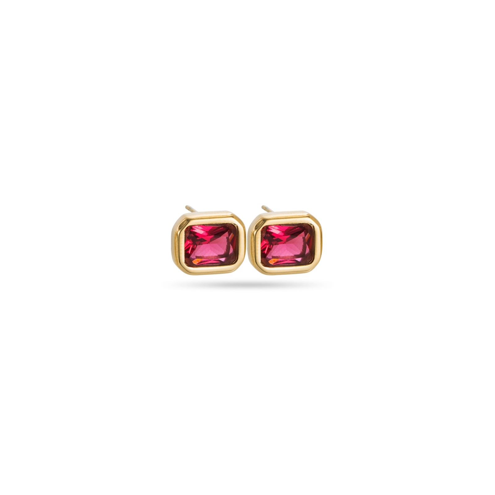 Stainless Steel Smart Earrings Color:Fuchsia Pink