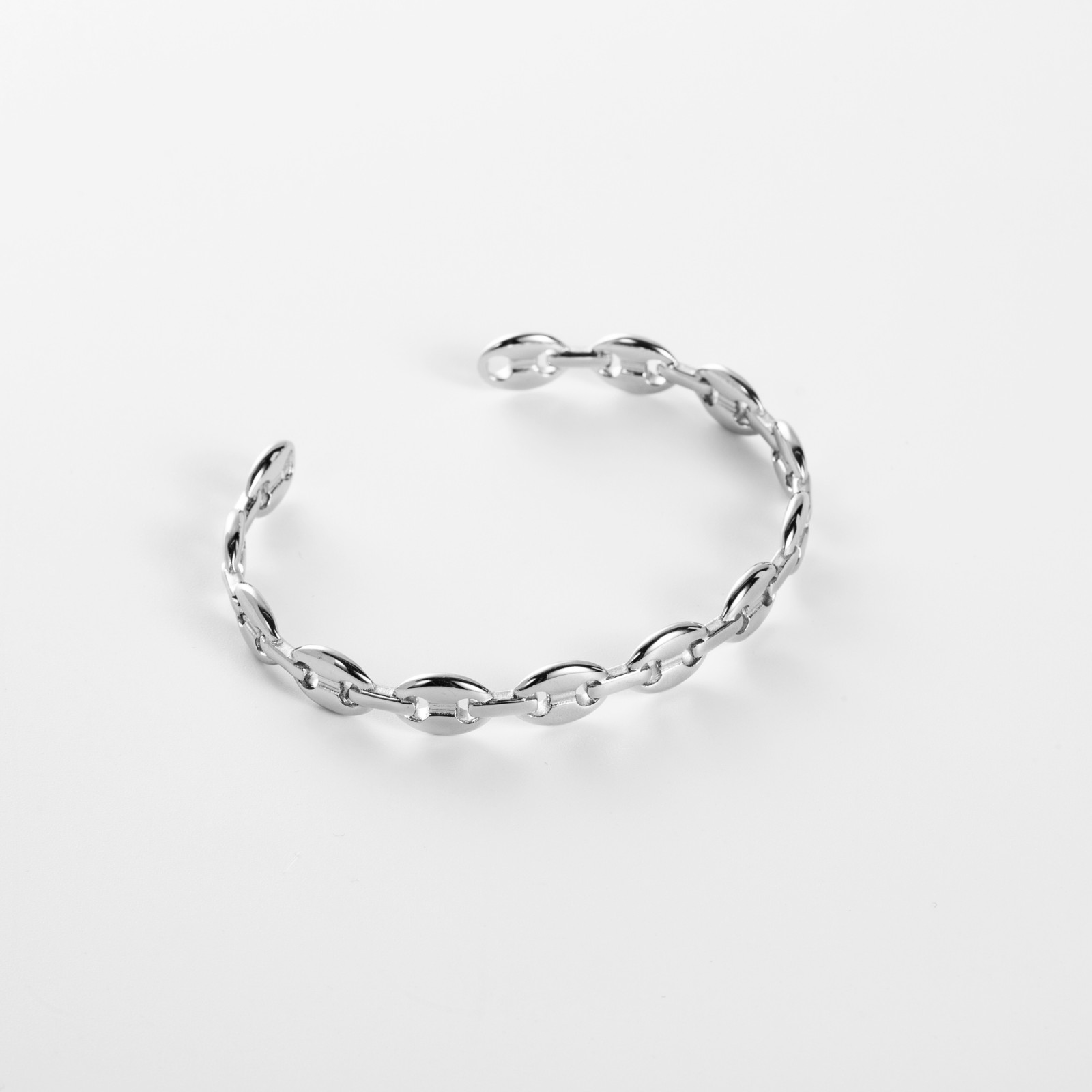 Stainless Steel Chain Bracelet Color:Silver