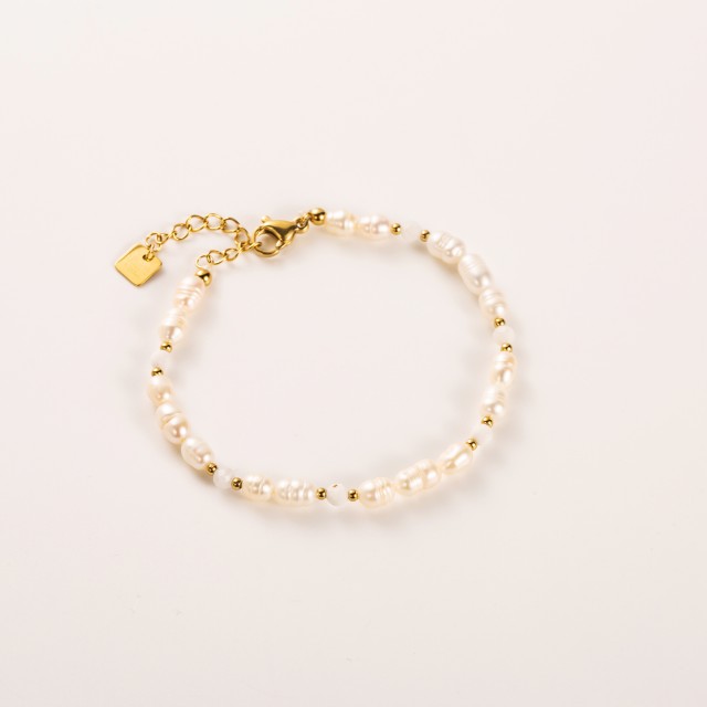 Bracelet Chaîne de Perles de Nacre 