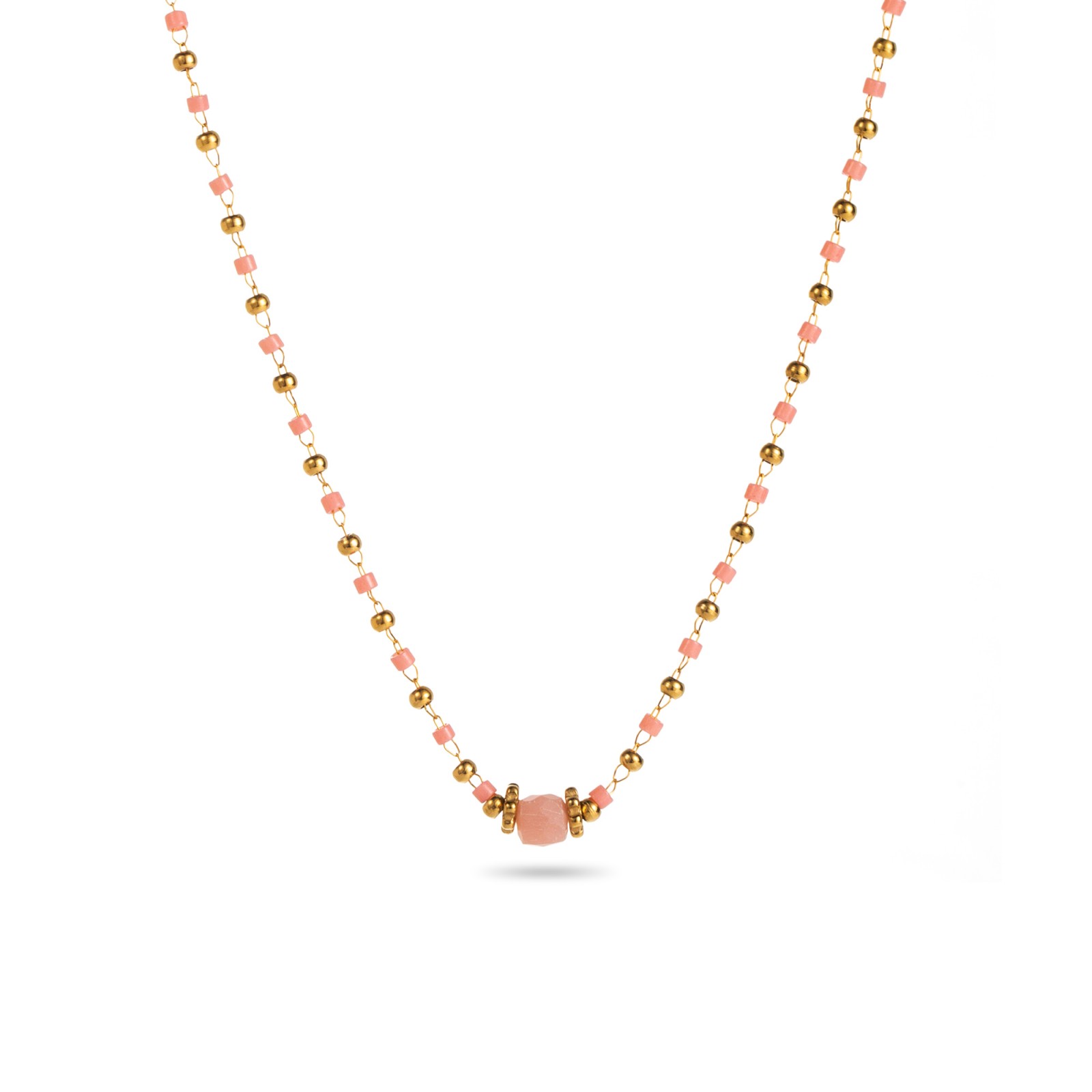 Collier  Couleur:Rose Nude
