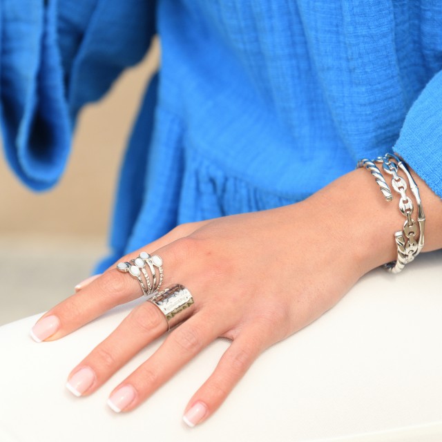 Stainless Steel Chain Bracelet Color:Silver