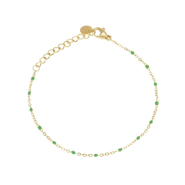 Bracelet à Perles de Couleur Uni Couleur:Vert