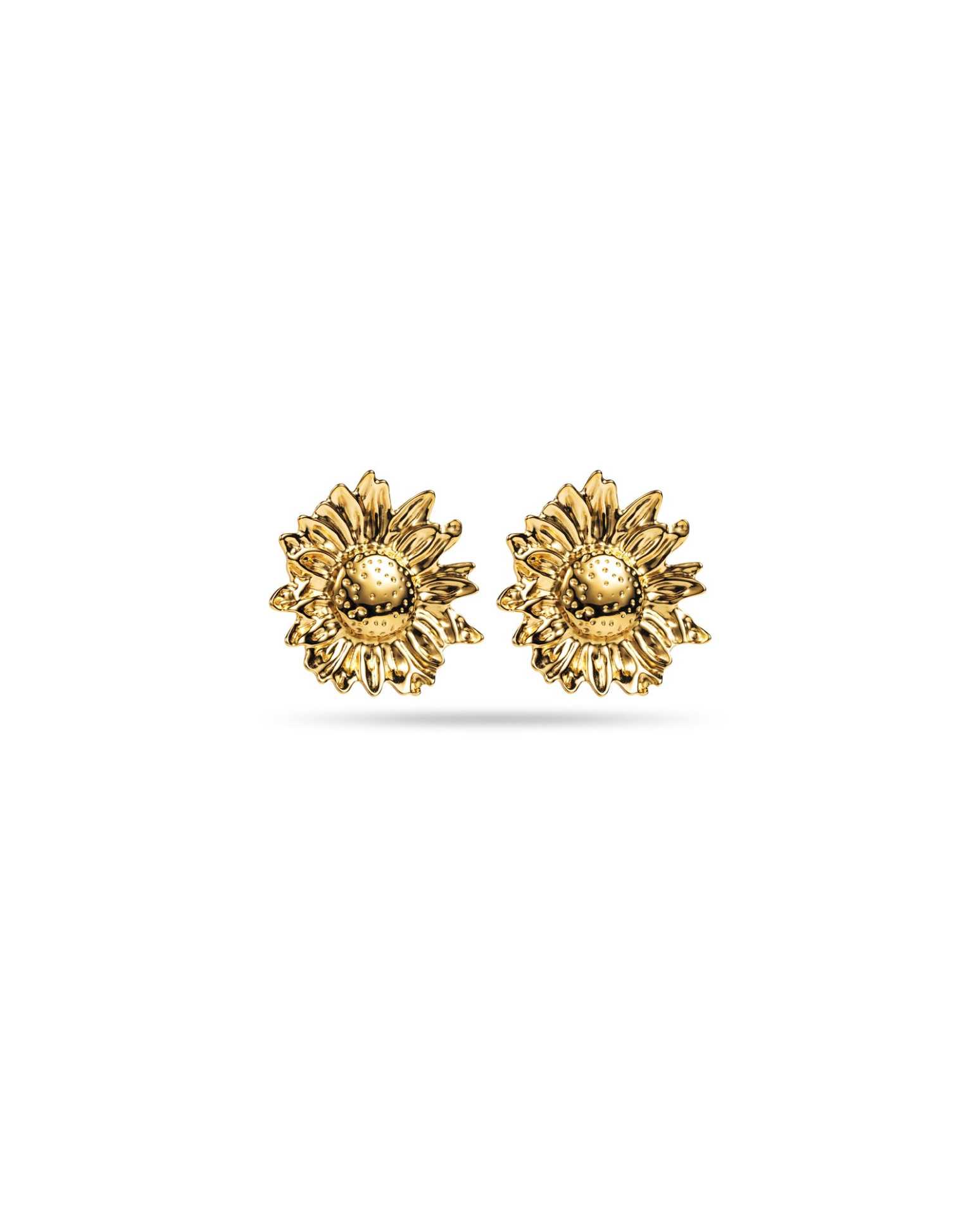 Boucles D'oreilles Marguerites Argent 925/1000 Et émail - Neuves Avec Boîte