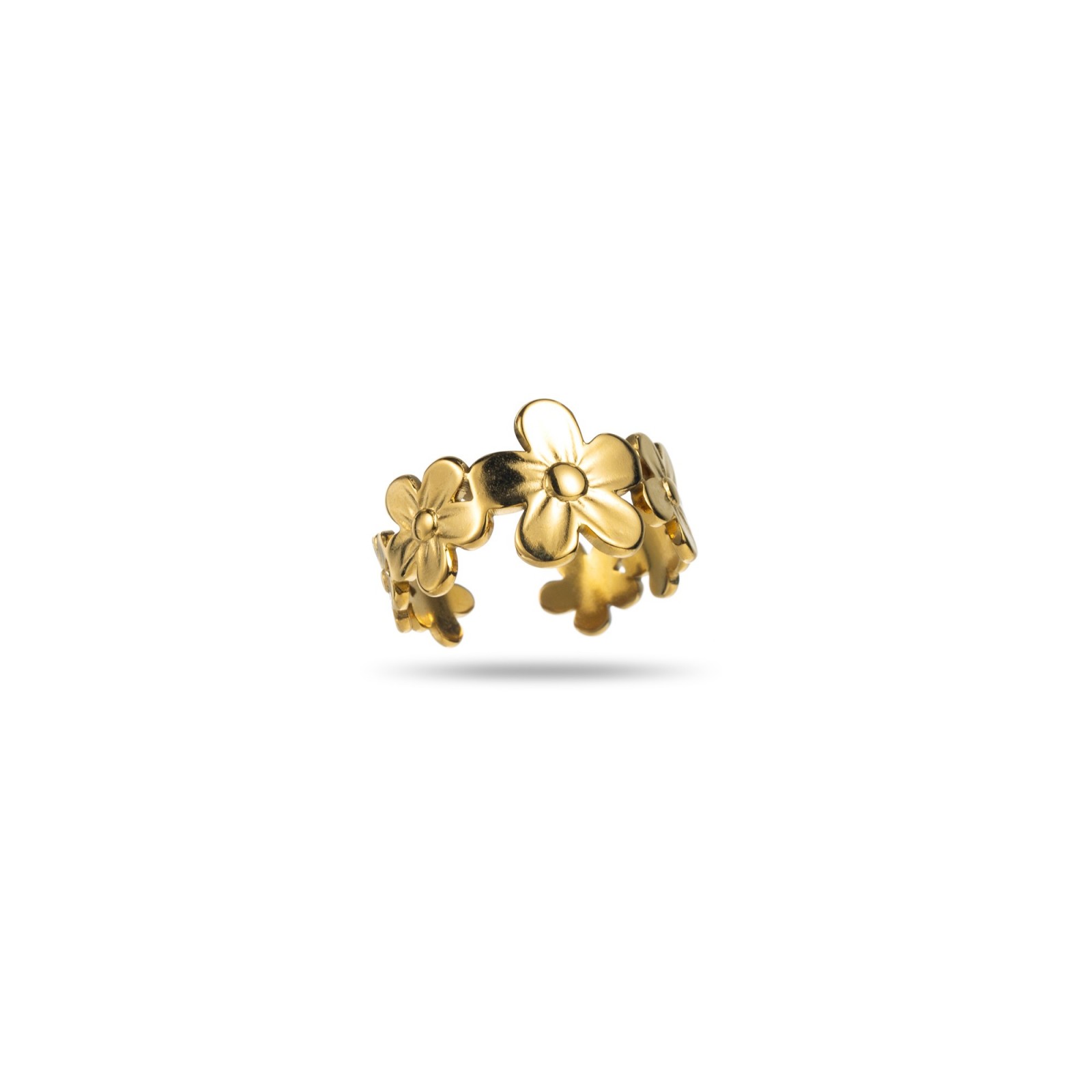 Flower Crown Ring Color:Gold