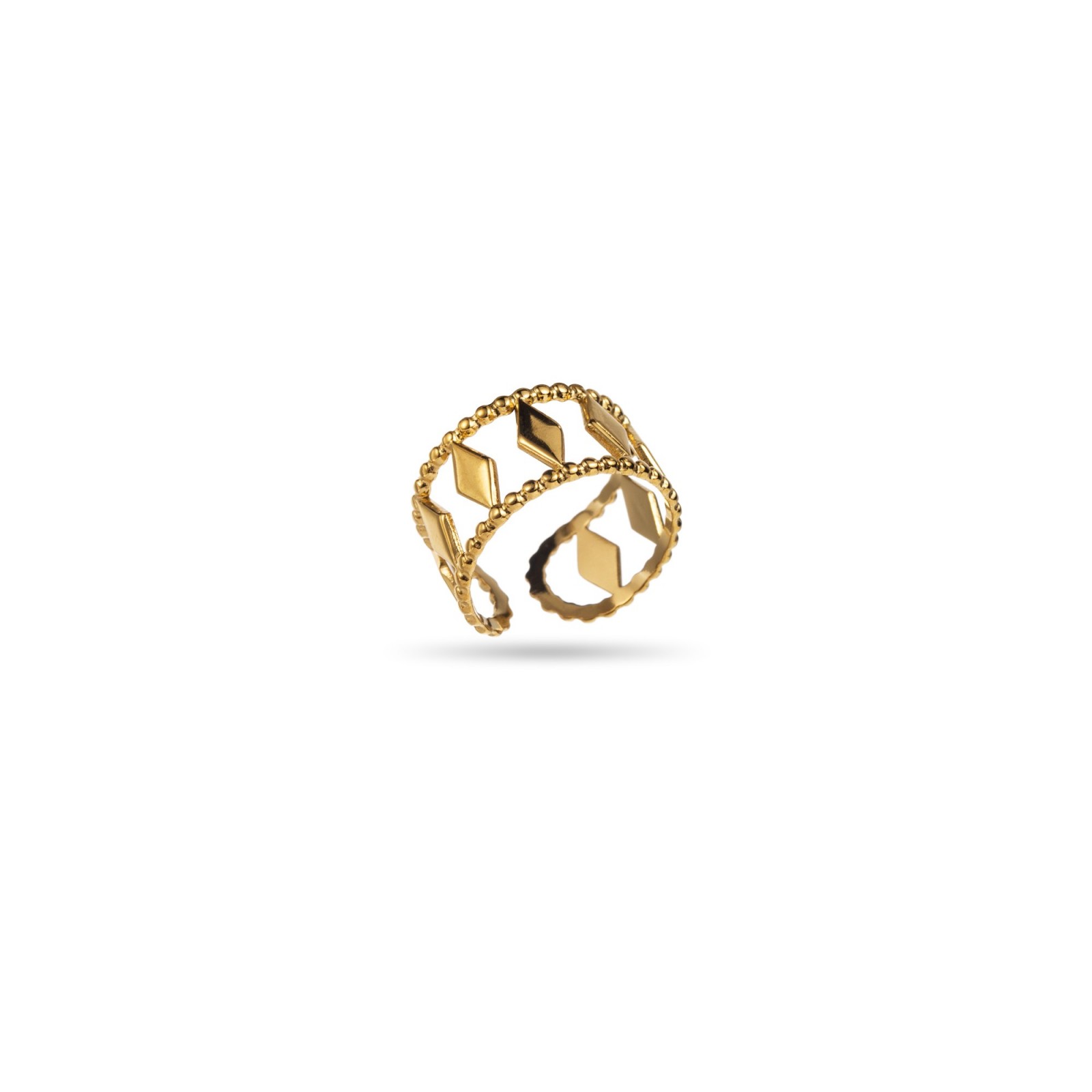 Losange Bangle Ring Color:Gold
