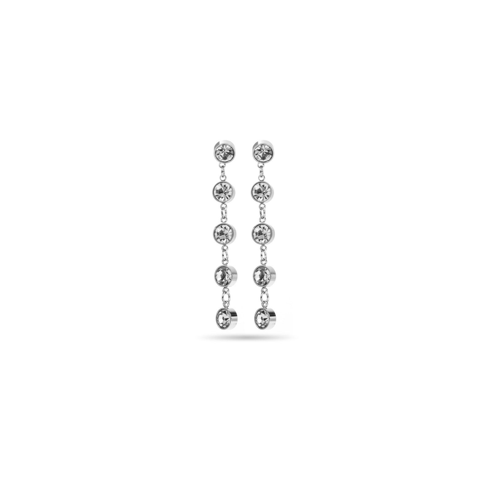Strass Dangling Earrings Color:Silver