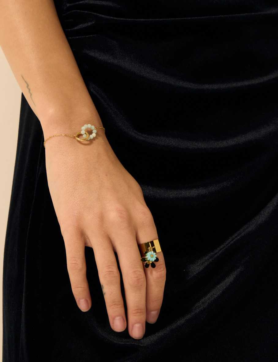 Bracelet Ou Anneau En Pierre - Taille 59/74mm - N°33 - Occasion - Sans Marque