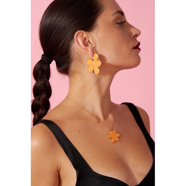 Playful Flower Colored Earrings