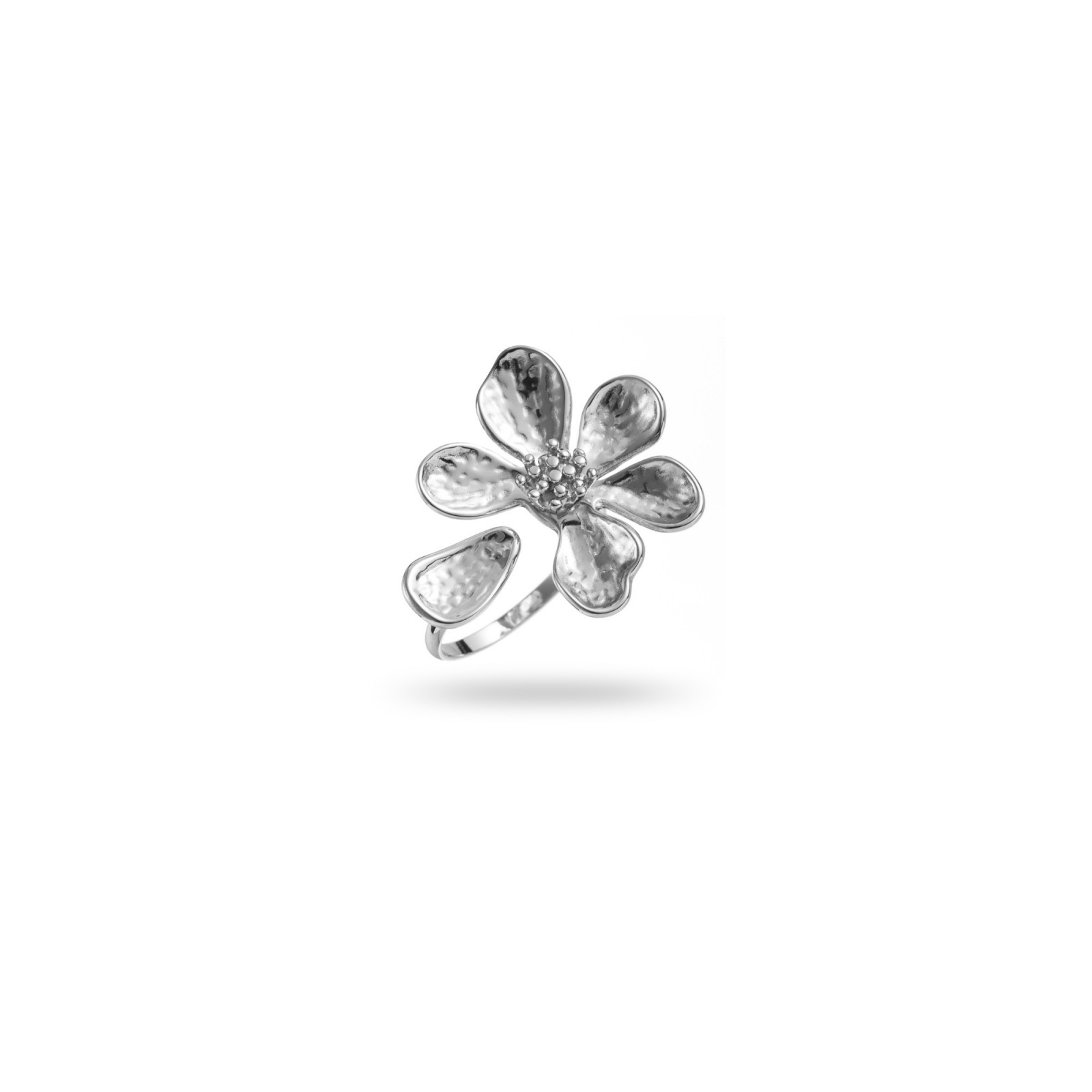 Flower Petal Ring "He loves me, he loves me not" Color:Silver