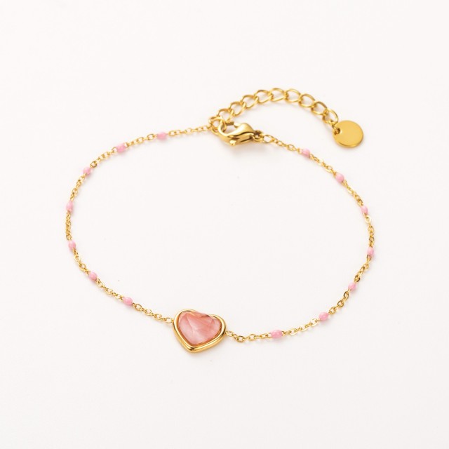 Bracelet Stone:Light Pink Agate