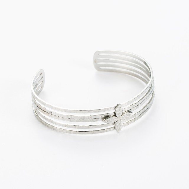 Stainless Steel Rush Bracelet Color:Silver