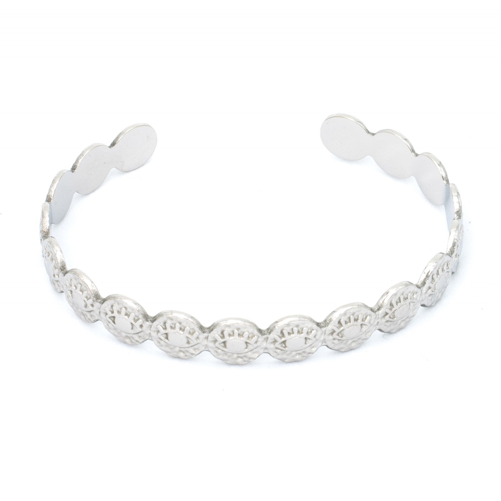 Stainless Steel Rush Bracelet  Color:Silver